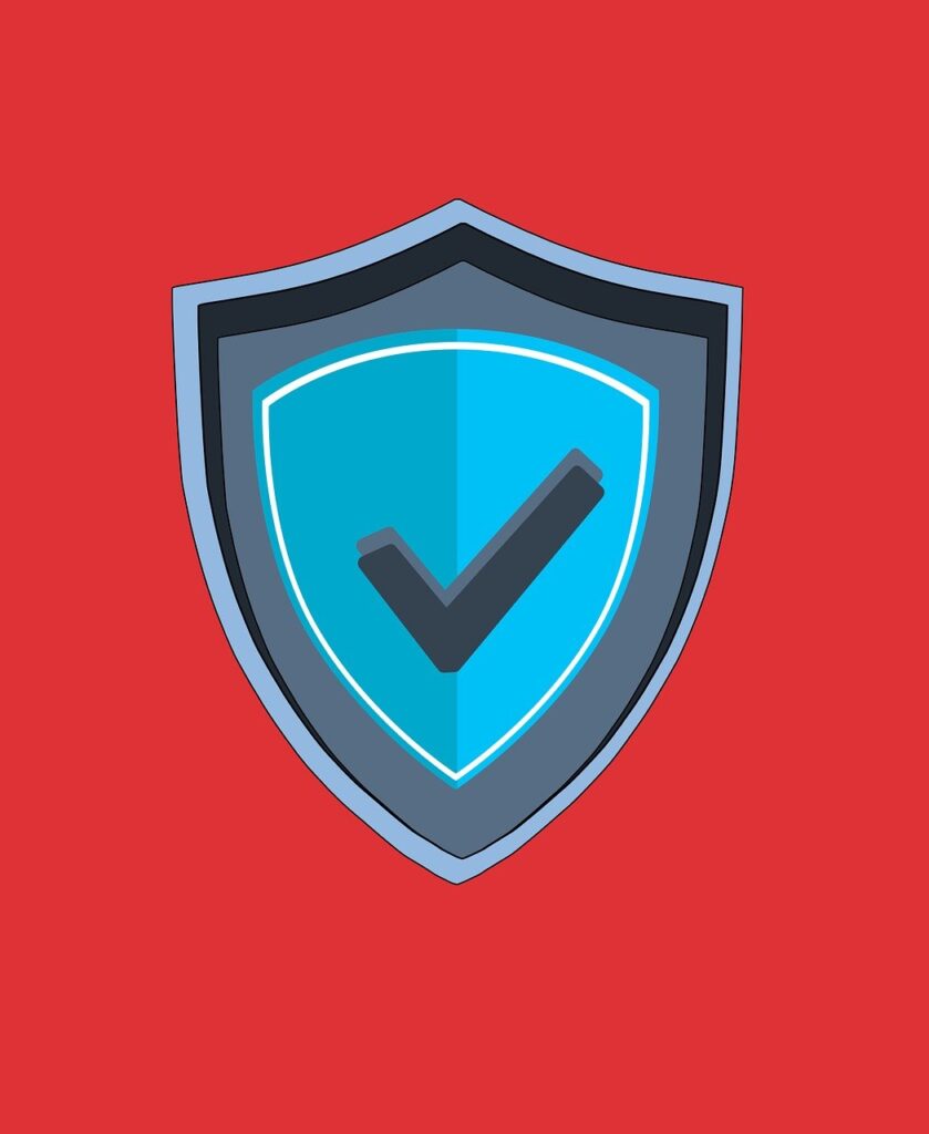 Free sign security coat of arms vector