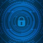 Free cyber security technology network illustration